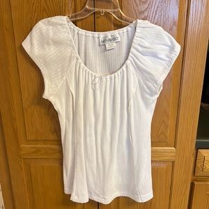 White Motherhood Maternity and Nursing top